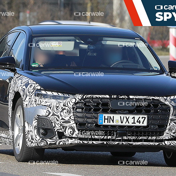 2022 Audi A8 facelift caught on test - CarWale