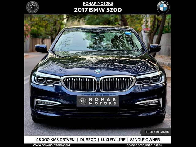 Second Hand BMW 5 Series [2017-2021] 520d Luxury Line [2017-2019] in Chandigarh