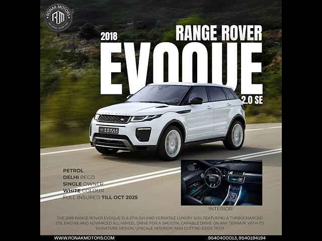 Second Hand Land Rover Range Rover Evoque [2016-2020] SE Trim in Delhi