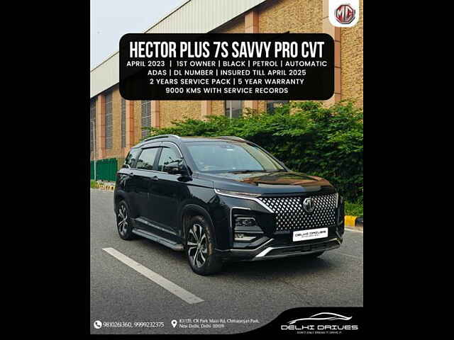 Second Hand MG Hector Plus Savvy Pro 1.5 Turbo Petrol CVT 7 STR in Delhi