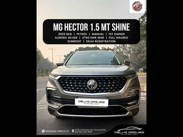 Second Hand MG Hector [2021-2023] Shine 1.5 Petrol Turbo MT in Delhi