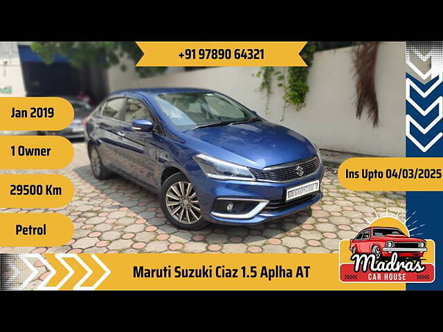 Second Hand Maruti Suzuki Ciaz Alpha Hybrid 1.5 AT [2018-2020] in Chennai