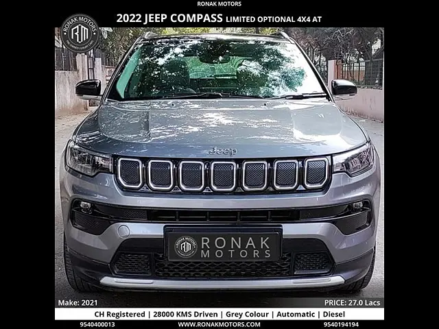 Second Hand Jeep Compass 80 Anniversary 2.0 Diesel 4X4 AT in Chandigarh