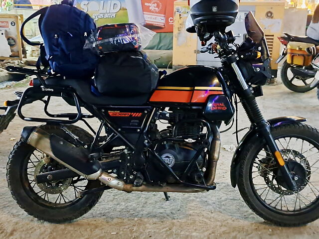 Second Hand Royal Enfield Scram 411 Blazing Black and Skyline Blue in Ghaziabad
