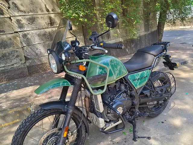 Green Colour Himalayan Army Green Himalayan Bs6 Himalayan Bike