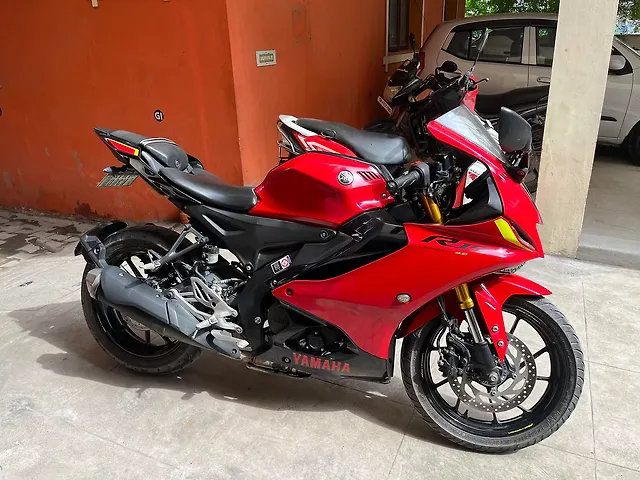 Motorcycle R15 V3 Matte Red Red R15 V3s Two Wheeler Yzf R15 V3