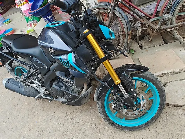 Used 2024 Yamaha MT 15 V2 Ice Fluo Cyan Storm Racing Blue for