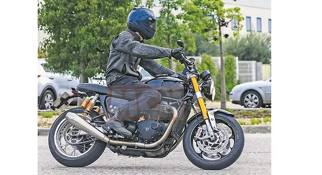 Triumph Speed Twin spotted testing Triumph Speed Twin spotted testing