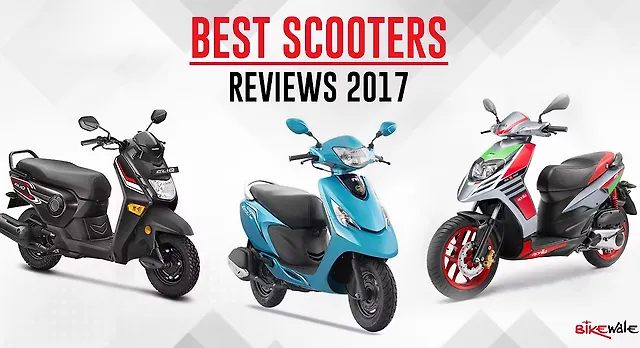 Best Scooter Reviews Of 2017 So Far Bikewale Aprilia Sr150 Action