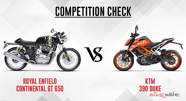 Royal Enfield Continental Gt 650 Vs Ktm 390 Duke