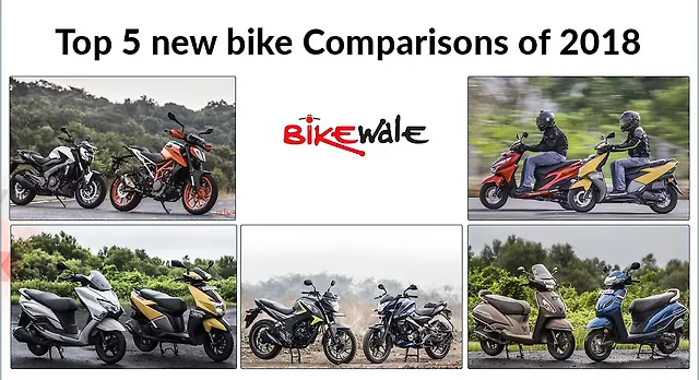 Top 5 new bike comparisons of 2018 Top 5 new bike comparisons of 2018