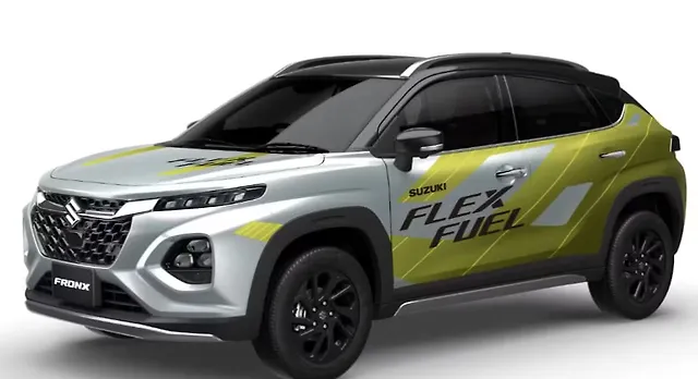 Maruti Suzuki Fronx Flex Fuel Left Front Three Quarter