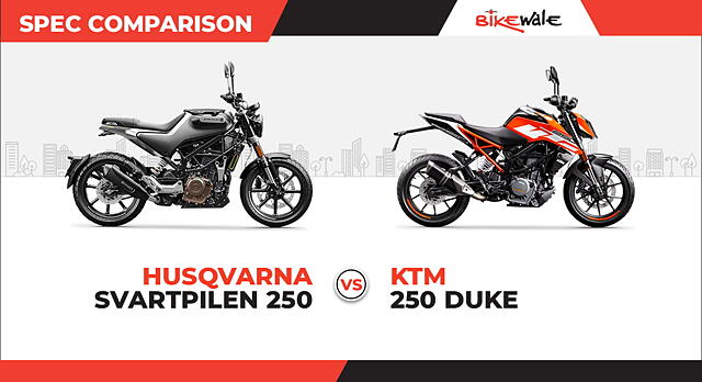 Husqvarna Svartpilen 250 Vs Ktm 250 Duke Spec Comparison Bikewale