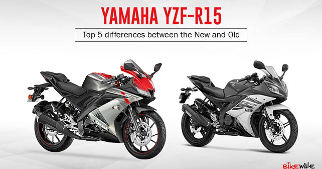 Top 5 differences between the old and new Yamaha YZF-R15 - BikeWale