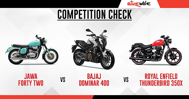 Jawa Forty Two Vs Bajaj Dominar 400 Vs Royal Enfield