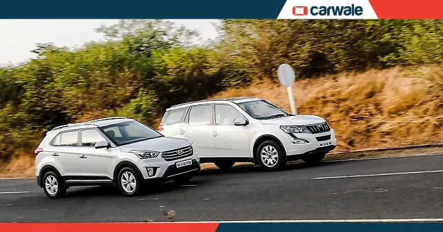 Mahindra XUV 500 W8 AT vs Hyundai Creta CRDI SX AT - CarWale