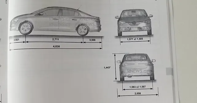 Renault Megane sedan brochure image leaked - CarWale