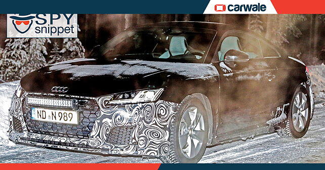 Audi TT facelifts continue testing in snow - CarWale
