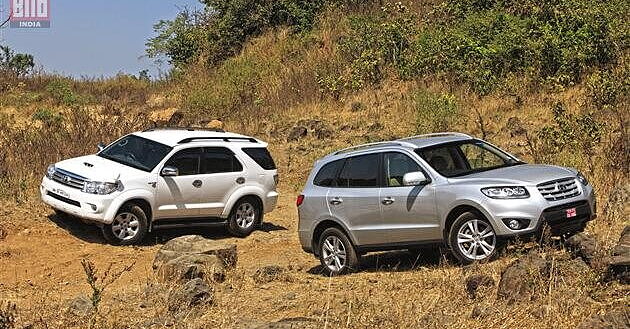 Hyundai Santa Fe VS Toyota Fortuner - CarWale