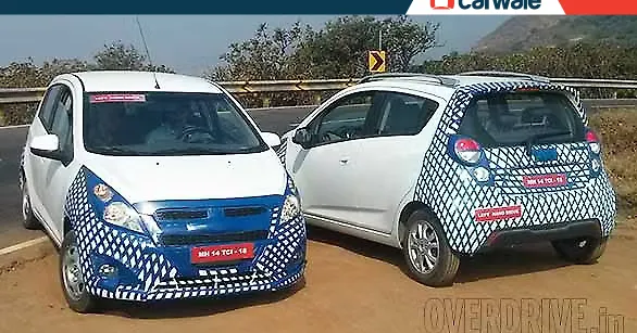 Chevrolet Beat facelift spied ahead of Delhi Auto Expo - CarWale