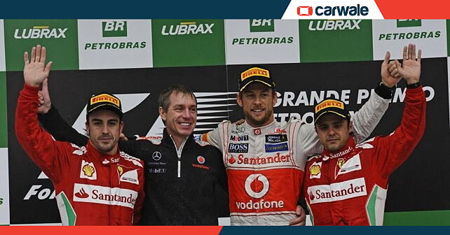 2012 Formula 1: Jenson Button claims victory at Brazil, Vettel