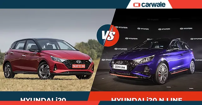 Spec comparison: Hyundai i20 N Line Vs Hyundai i20 - CarWale