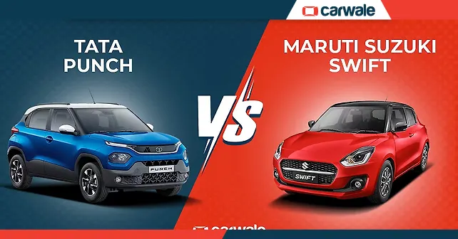 Infotainment Comparison Tata Punch vs Maruti Swift  CarWale