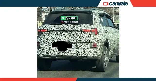 Hyundai Venue facelift continues testing; spy shot reveals new details ...