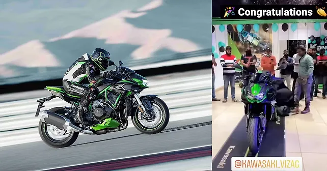 India's first Kawasaki Z H2 supercharged roadster delivered - BikeWale