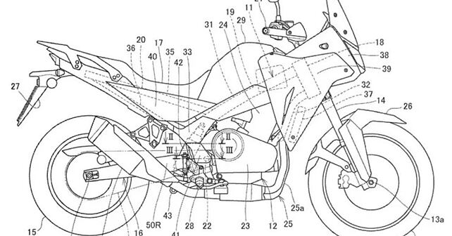 Honda Transalp 750 adventure bike patent pictures leaked! - BikeWale