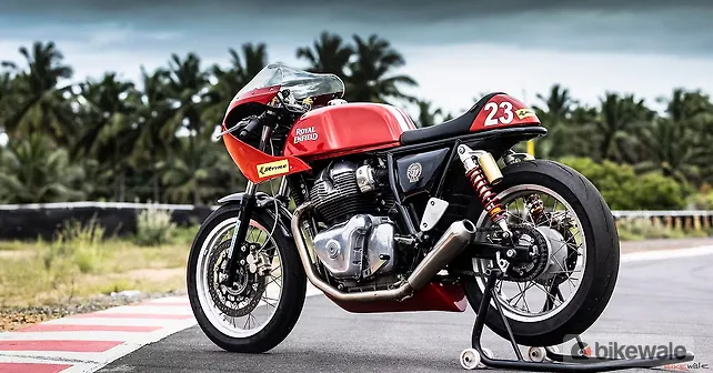 New Royal Enfield Continental GT 650 spied with fairing - BikeWale