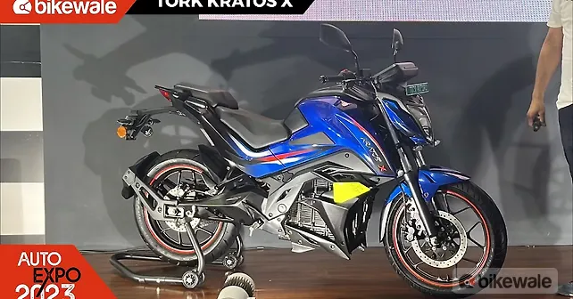 Auto Expo 2023: New Tork Kratos X electric motorcycle unveiled Auto Expo 2023: New Tork Kratos X electric motorcycle unveiled