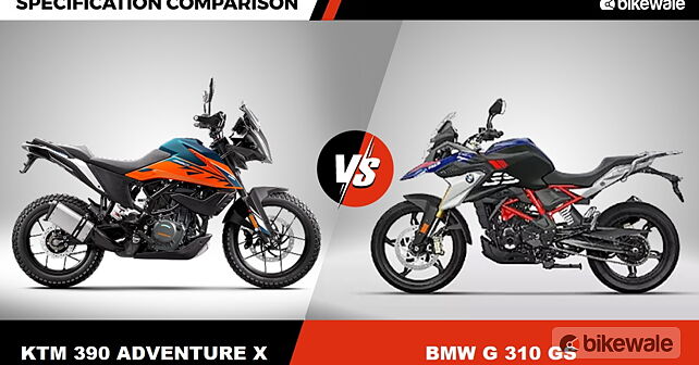 2023 KTM 390 Adventure X vs BMW G 310 GS: Specifications comparison ...