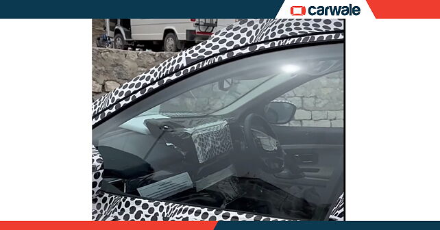 Tata Safari facelift continues testing; interiors leaked - CarWale