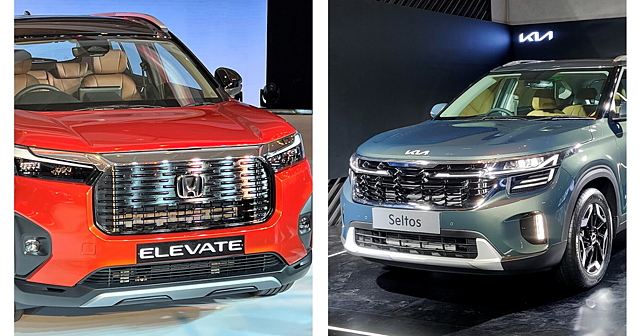 Kia Seltos Facelift And Honda Elevate Compared: Which One Is Better ...