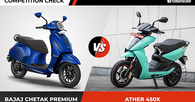 2024 Bajaj Chetak Premium Vs Ather 450X Pro Pack – Competition Check ...