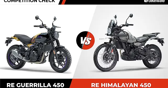 450 Rse Vs R1 Royal Enfield Guerrilla 450 vs Himalayan 450 - What's different? - BikeWale