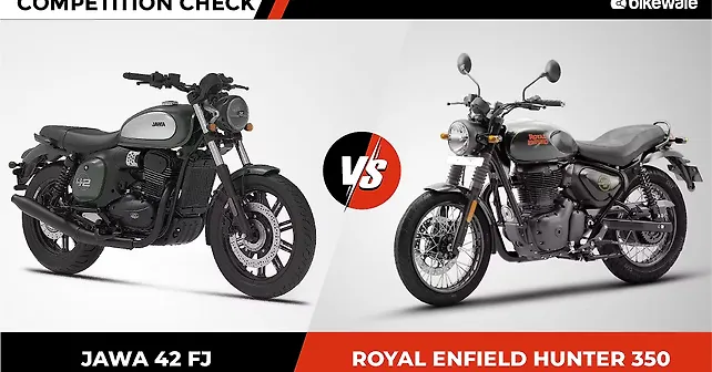 Jawa 42 FJ vs Royal Enfield Hunter 350 – Competition Check - BikeWale
