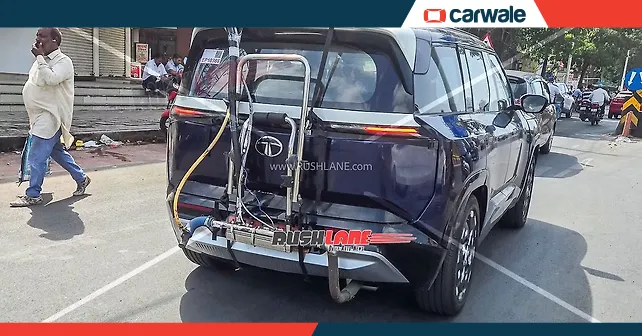 Tata Sierra Spotted with Emission Testing Kit