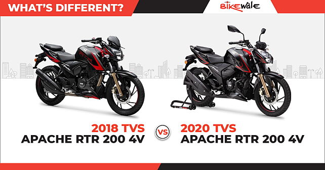 2018 vs 2020 TVS Apache RTR 200 4V: What’s different? - BikeWale