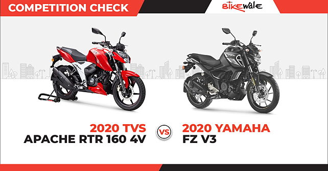 New Tvs Apache Rtr 160 4v Vs New Yamaha Fz V3: Competition Check - Bikewale