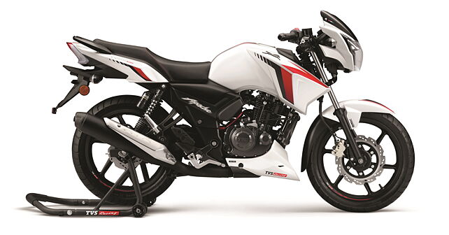 Apache rtr 160 bs6 white deals colour