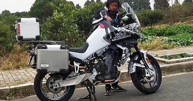 CF Moto Adventure bike spotted testing for the first time - BikeWale