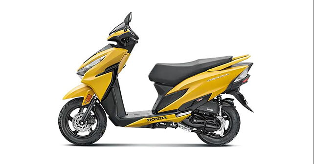 Honda dio best sale bs6 yellow colour