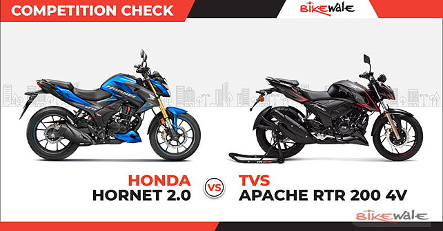 Honda Hornet 2.0 Vs Tvs Apache Rtr 200 4v: Competition Check - Bikewale