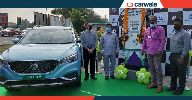MG Motor and Tata Power set up the first superfast EV charging station