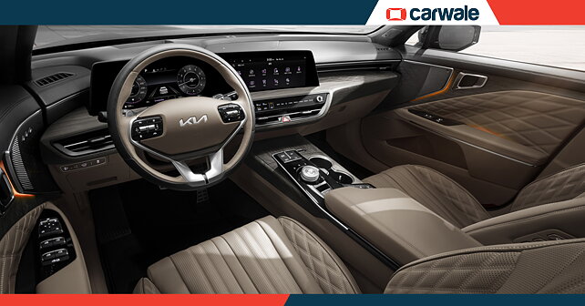 Kia K8 interior revealed with upmarket and premium features - CarWale
