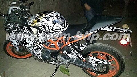 KTM RC 390 spied in Pune