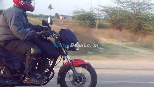 TVS commuter bike spied testing