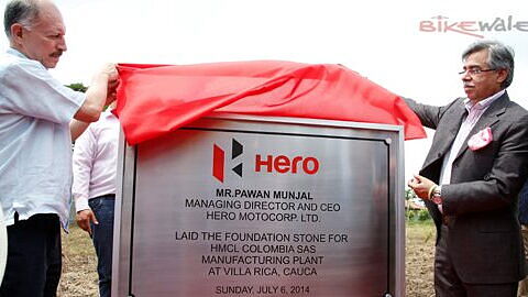 Hero MotoCorp lays foundation for manufacturing plant in Colombia